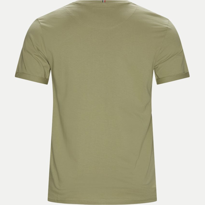 Les Deux T-shirts NØRREGAARD T-SHIRT LDM101008 NEUTRAL GREEN/ORANGE